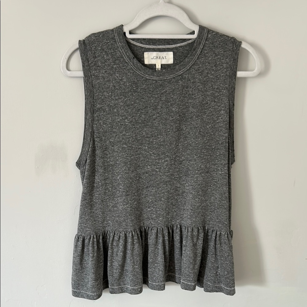 The GREAT ruffle tank